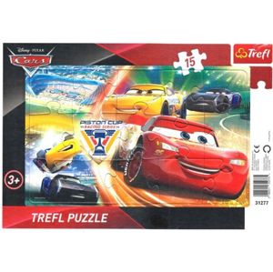 Puzzle deskové Cars - Boj o vítězství 33 x 23 cm, 15 dílků