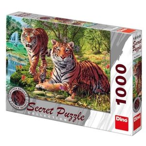Puzzle Tygři 12 skrytých detailů 1000 dílků
