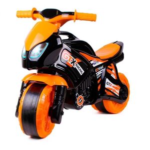 Odrážedlo motorka oranžovo - černá plast 35 x 53 x 74 cm, 24m+