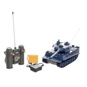 Tank RC plast 33 cm TIGER I na baterie+dobíjecí pack 40 MHz se zvukem a světlem 