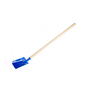 Lopata/ Lopatka modrá kovová s dřevěnou násadou 80 cm