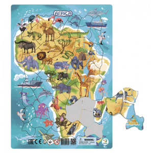 Puzzle Zvířata Afriky, 53 dílků