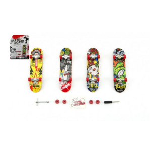 Skateboard prstový šroubovací plast 10 cm s doplňky, mix barev