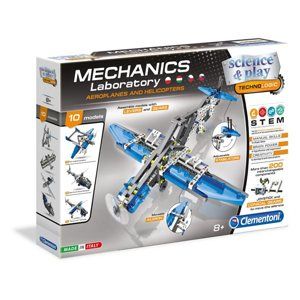 Mechanická laboratoř - Letadla a vrtulníky, 10 modelů, 200 dílků