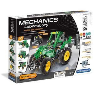 Clementoni Mechanická laboratoř - Farmářský traktor, 10 modelů, 200 dílků