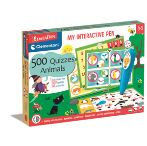 Clementoni Vzdělávací hra - Moje interaktivní pero 500 kvízů - Zvířata