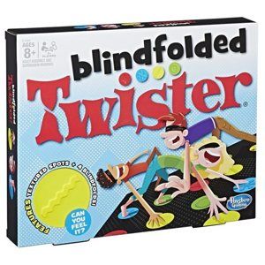 Společenská hra Twister naslepo
