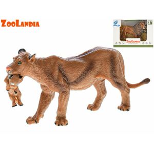 Zoolandia lev/ lvice s mládětem, 13 cm