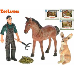 Zoolandia farma set se zvířátky a doplňky, mix druhů