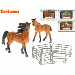 Zoolandia kůň s hříbětem a doplňky, mix druhů