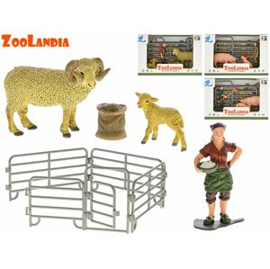 Zoolandia zvířátko farma s mládětem a doplňky, mix druhů
