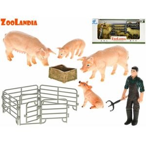 Zoolandia zvířátko farma s mláďaty a doplňky, mix druhů