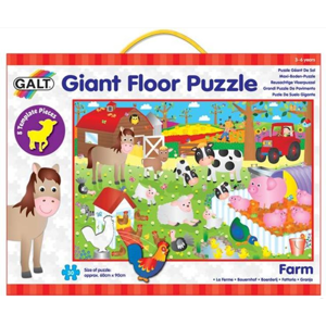 Velké podlahové puzzle – na farmě (60×90cm)