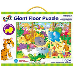 Velké podlahové puzzle – zvířátka v džungli (60×90cm)