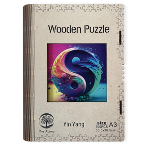 Dřevěné puzzle WOODEN Jin Jang - 300 dílků