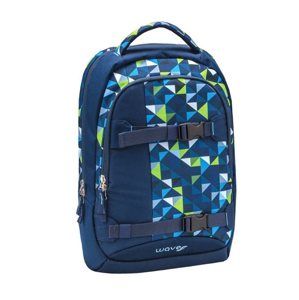 Studentský batoh Belmil Wave Air Sport - Green Blue Mosaic