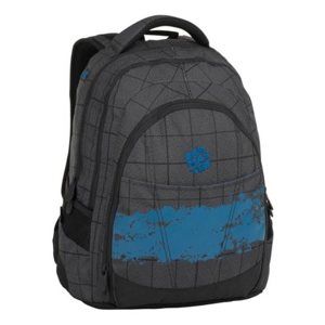 Studentský batoh Bagmaster - DIGITAL 8 D BLACK/GRAY/BLUE