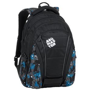 Studentský batoh Bagmaster - BAG 9 D BLUE/GRAY/BLACK