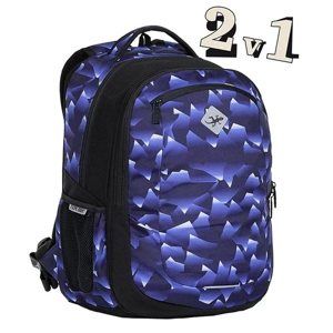 Studentský batoh Explore 2v1 VIKI Crystal Blue