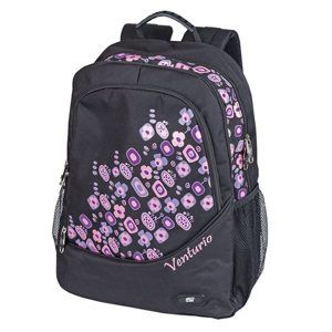 Studentský batoh Easy - fialové kytky
