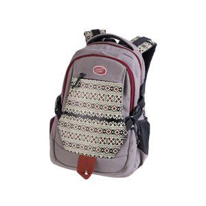 Studentský batoh dvoukomorový Easy - šedý