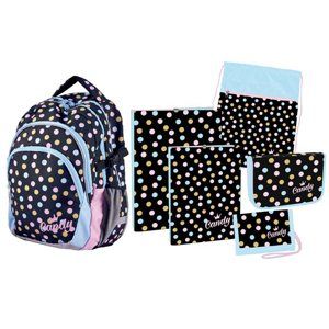 Školní set Candy Junior (batoh + penál + sáček + peněženka + boxy na sešity A4 a A5)