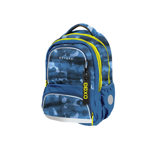 Školní batoh OXY NEXT - Camo blue