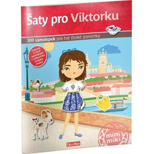 Šaty pro VIKTORKU ─ Kniha samolepek - Ema Potužníková