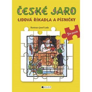 Lidová říkadla a písničky s puzzle - České jaro - Josef Lada
