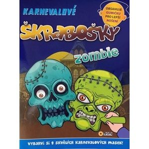 Karnevalové škrabošky Zombie