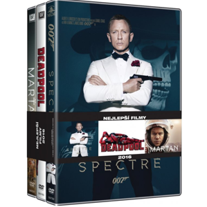 DVD Kolekce Nejlepší filmy 2016: Marťan, Deadpool, Spectre