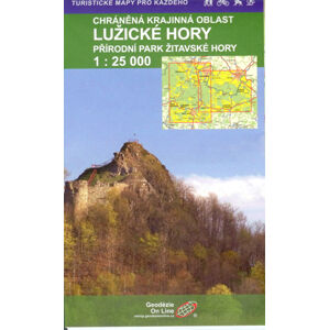 Lužické hory - mapa 1: 25 000