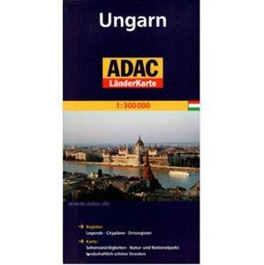 Maďarsko - mapa ADAC - 1:300 000