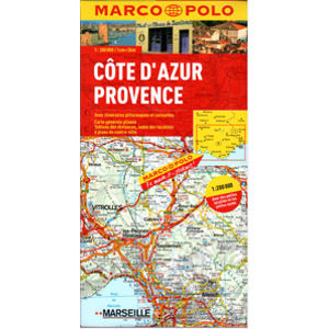 Francie - Azurové pobřeží, Provence - mapa Marco Polo - 1:200 000