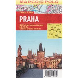 Praha -  plán města 1:15 000