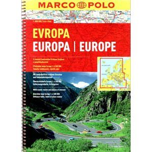Evropa - autoatlas Marco Polo - 1:800 000 - spirálová vazba