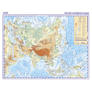Podložka - Asie - obecně zeměpisná - 1:42 000 000