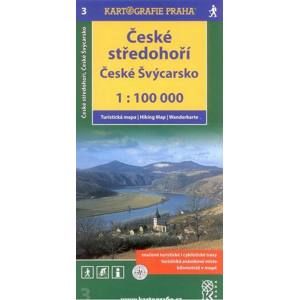 České středohoří, České Švýcarsko - mapa KP č.3 - 1:100t