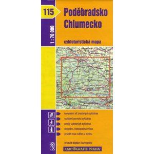 Poděbradsko, Chlumecko - cyklo KP č.115 - 1:70t
