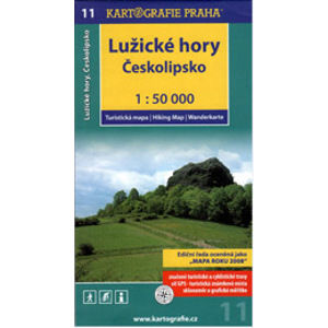 Lužické hory, Českolipsko - mapa Kartografie č.11 - 1:50 000