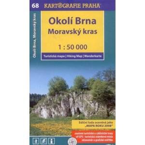Okolí Brna, Moravský kras - mapa Kartografie č.68 - 1:50 000