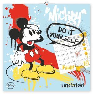 Poznámkový kalendář -  Mickey Mouse omalovánky - neuveden