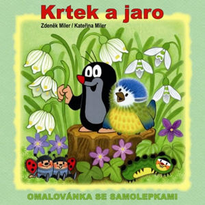 Krtek a jaro - omalovánky čtverec s háčkem na zavěšení - Miler Zdeněk