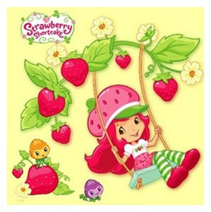 Strawberry Shortcake - omalovánky čtverec s háčkem na zavěšení - neuveden