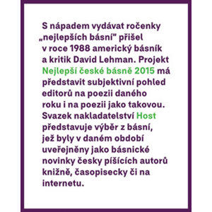 Nejlepší české básně 2015 - Borkovec Petr, Gabriel Tomáš