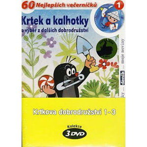 Krtkova dobrodružství 1-3 - 3 DVD (pošetka) - Miler Zdeněk