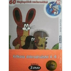 Krtkova dobrodružství 4-6 - 3 DVD (pošetka) - Miler Zdeněk