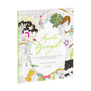 Kniha džunglí, klasická pohádka a kouzelné omalovánky - Pohádkové omalovánky - de Fabianis Valeria Monferto