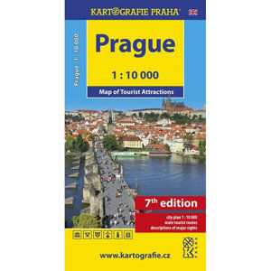 Prague - Map of Tourist Attractions /1:10 tis. - neuveden