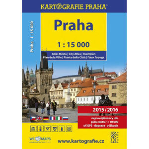 Praha - 1:15 000 atlas města - neuveden